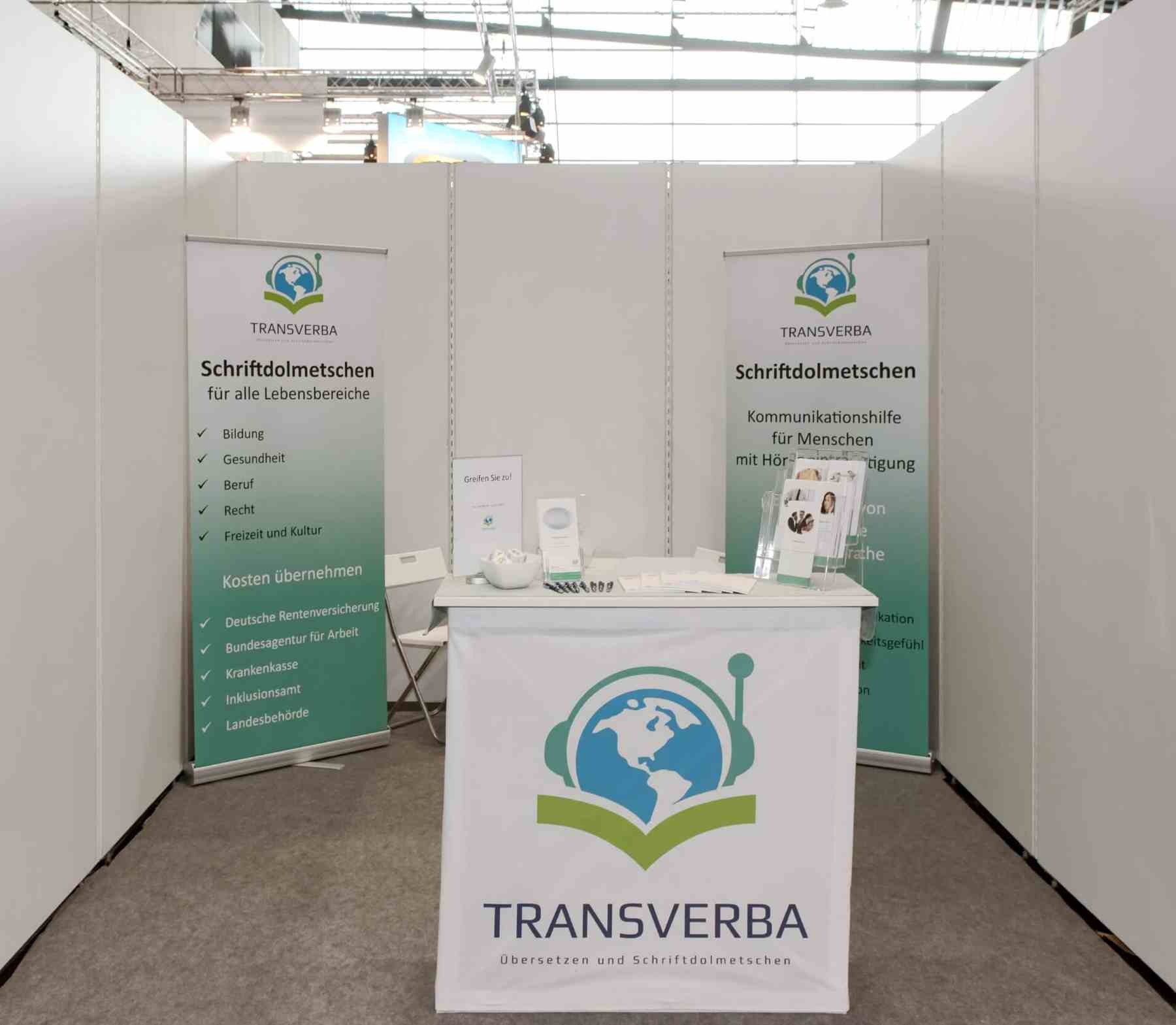 Messestand von Transverba